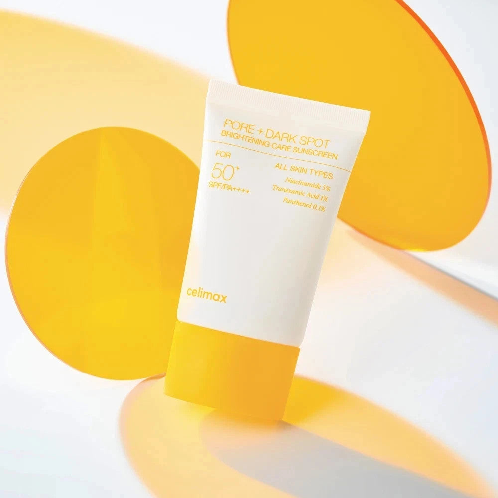SPF50+ Brightening Pore Care Sunscreen 50ml - Lightweight UV Protection