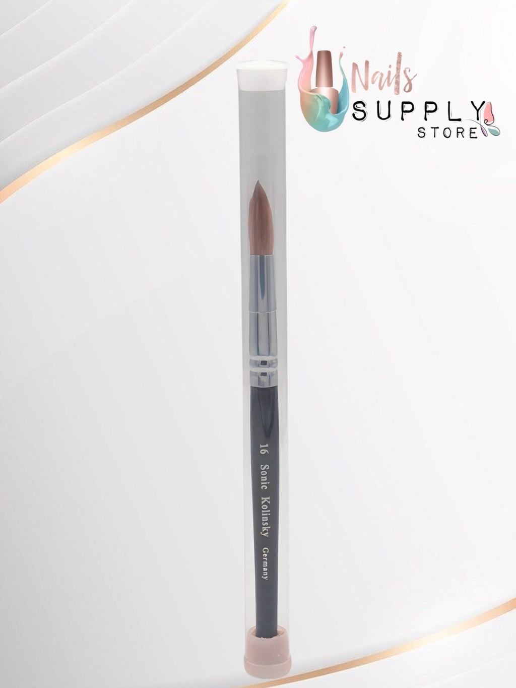 Professional Kolinsky Nail Brush Round All Sizes for Acrylic Nails