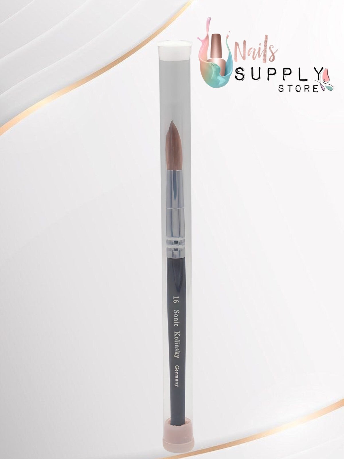 Professional Kolinsky Nail Brush Round All Sizes for Acrylic Nails