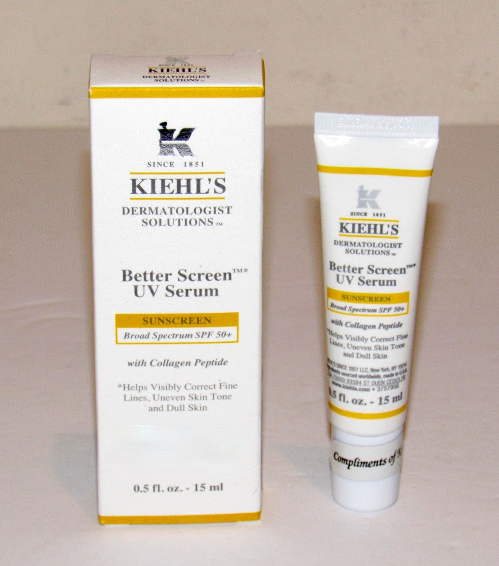 Kiehl's UV Serum Sunscreen SPF 50+ Travel Size Face Protection - 0.5 Oz