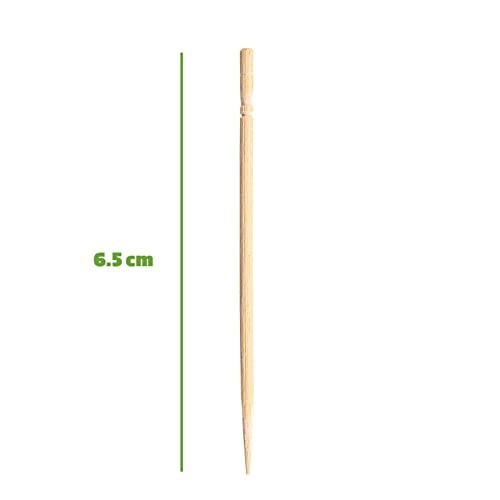 Bulk Bamboo Toothpicks 1500 Count with Dispenser - Food & Crafts Use