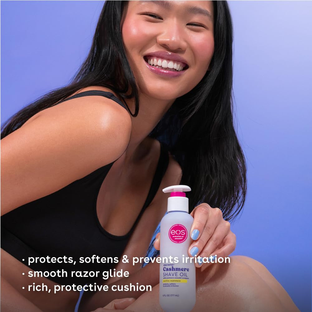 Cashmere Shave Oil with Vanilla Cashmere - Soothing Moisturizing Razor Bump Prevention