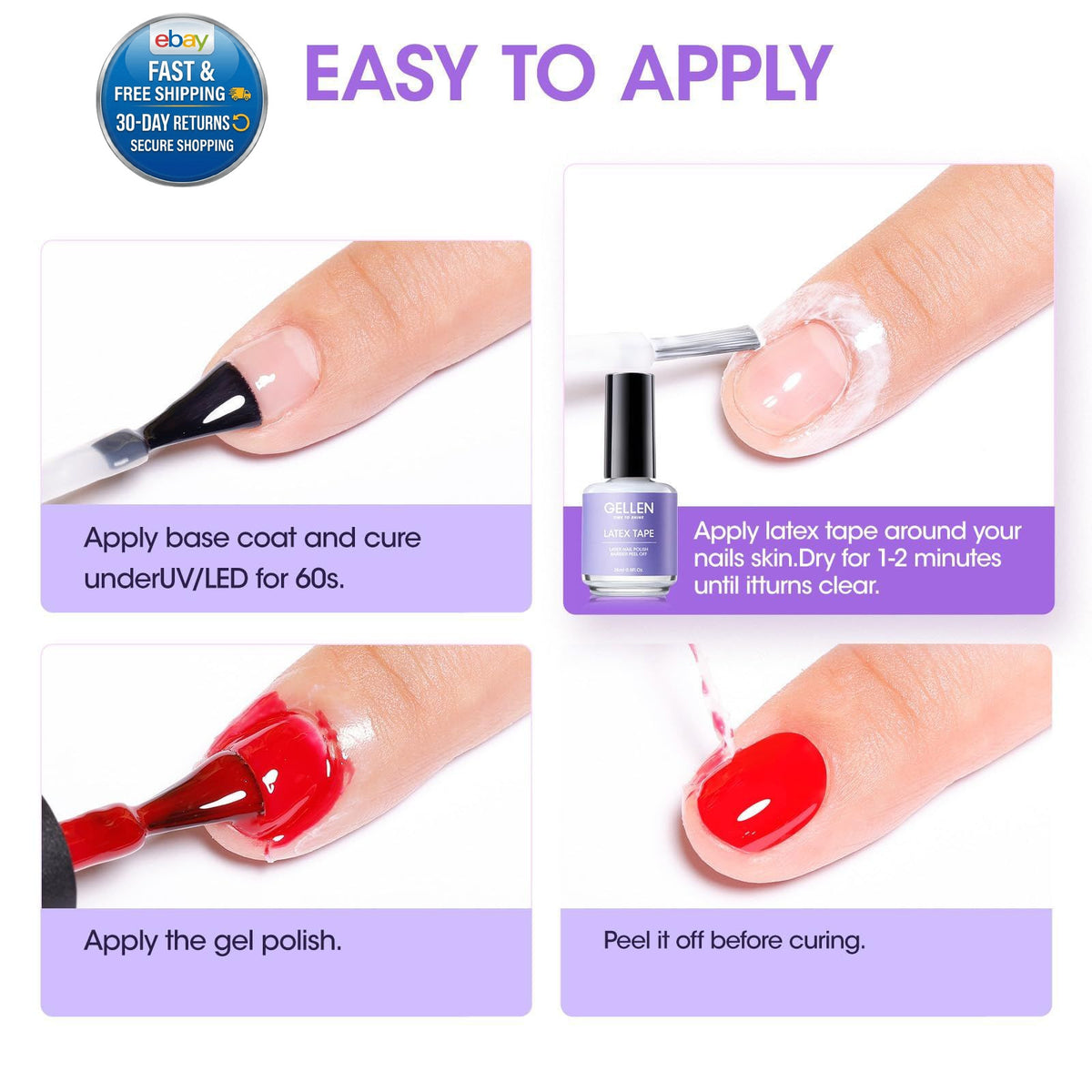 Liquid Latex for Nails 2 Pack, Peel Off Barrier for Nail Art, 1 Fl Oz