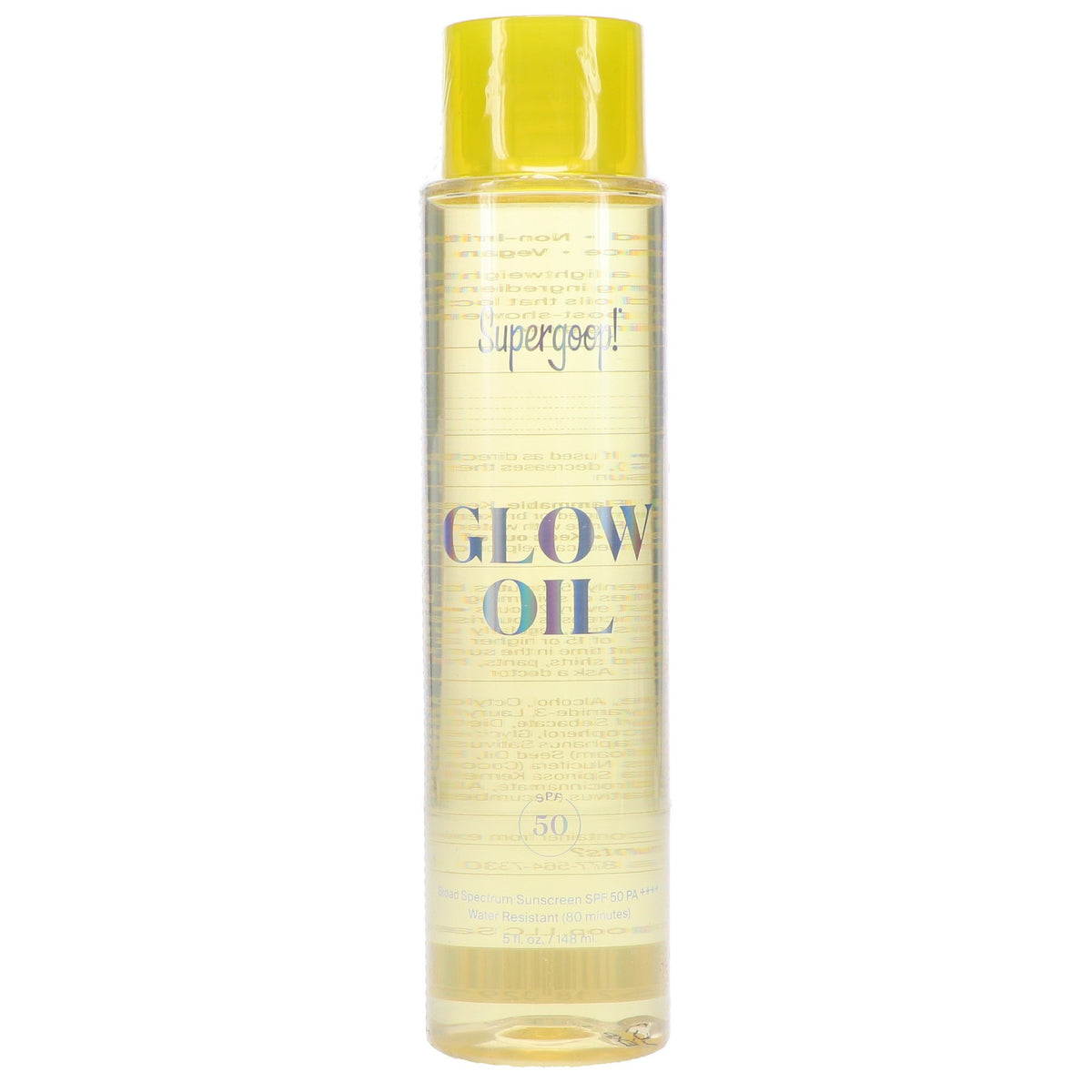Supergoop! SPF 50 Glow Oil Body Sunscreen 5 oz - Broad Spectrum UV Protection