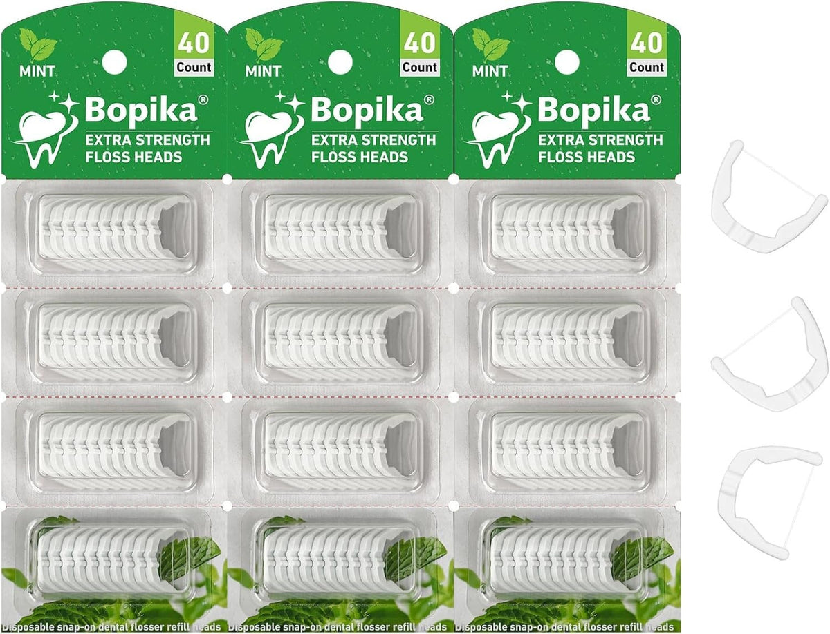 Dental Floss Refills for Power Flossers - 120 Mint Floss Heads
