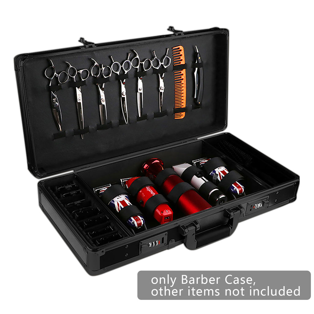 Barber Stylist Carrying Case for Clippers Trimmers & Scissors - Travel Organizer
