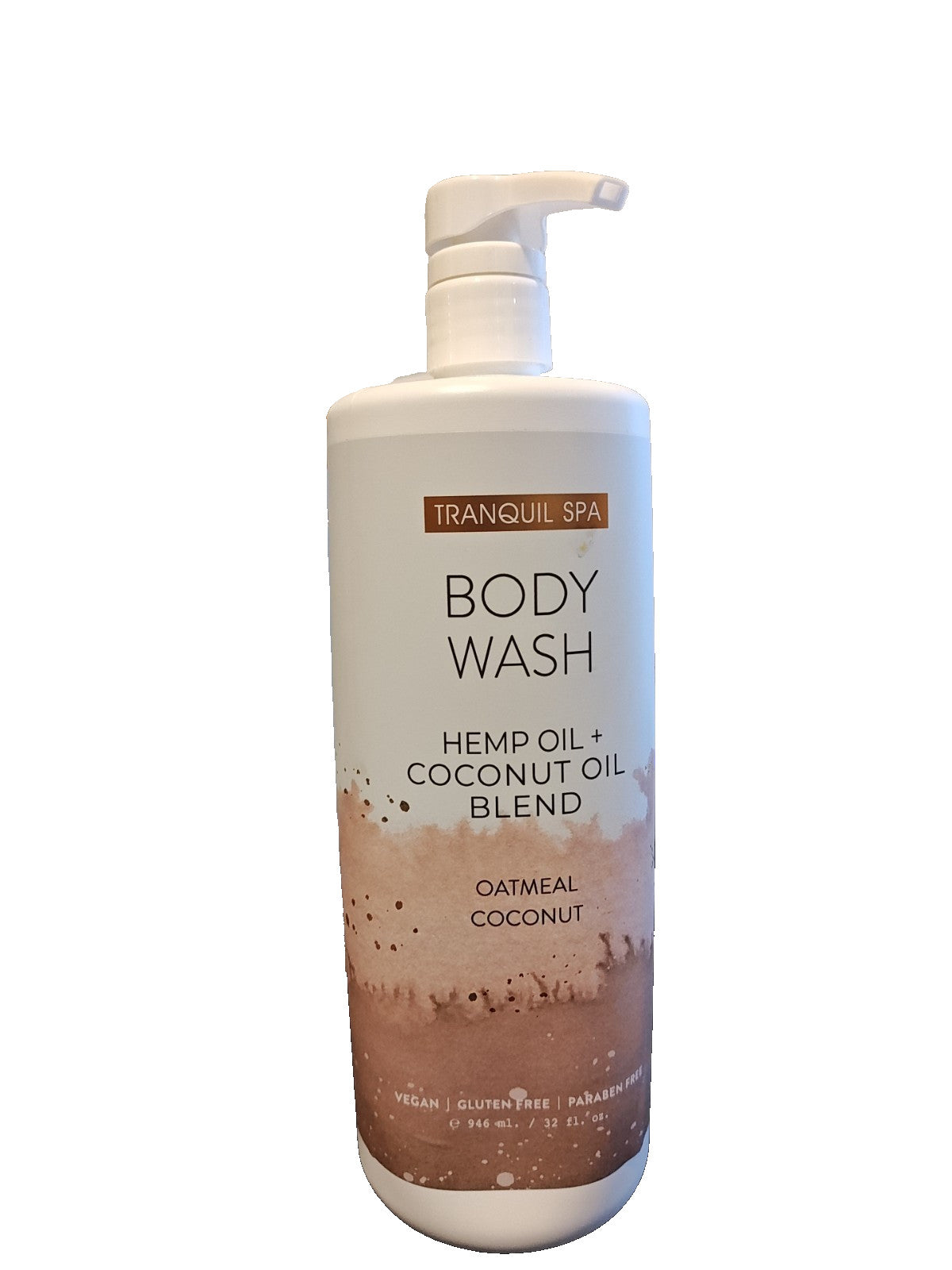 Tranquil Spa Oatmeal Coconut Body Wash with Hydrating Hemp Oil