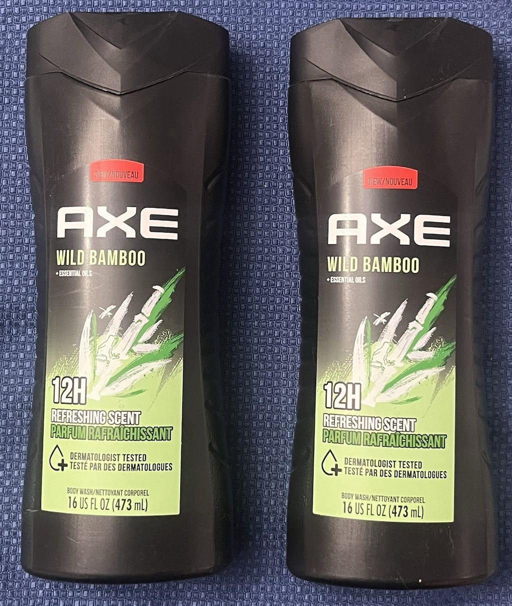 AXE Men's Body Wash 12H Refreshing Wild Bamboo - 16 oz Pack of 2
