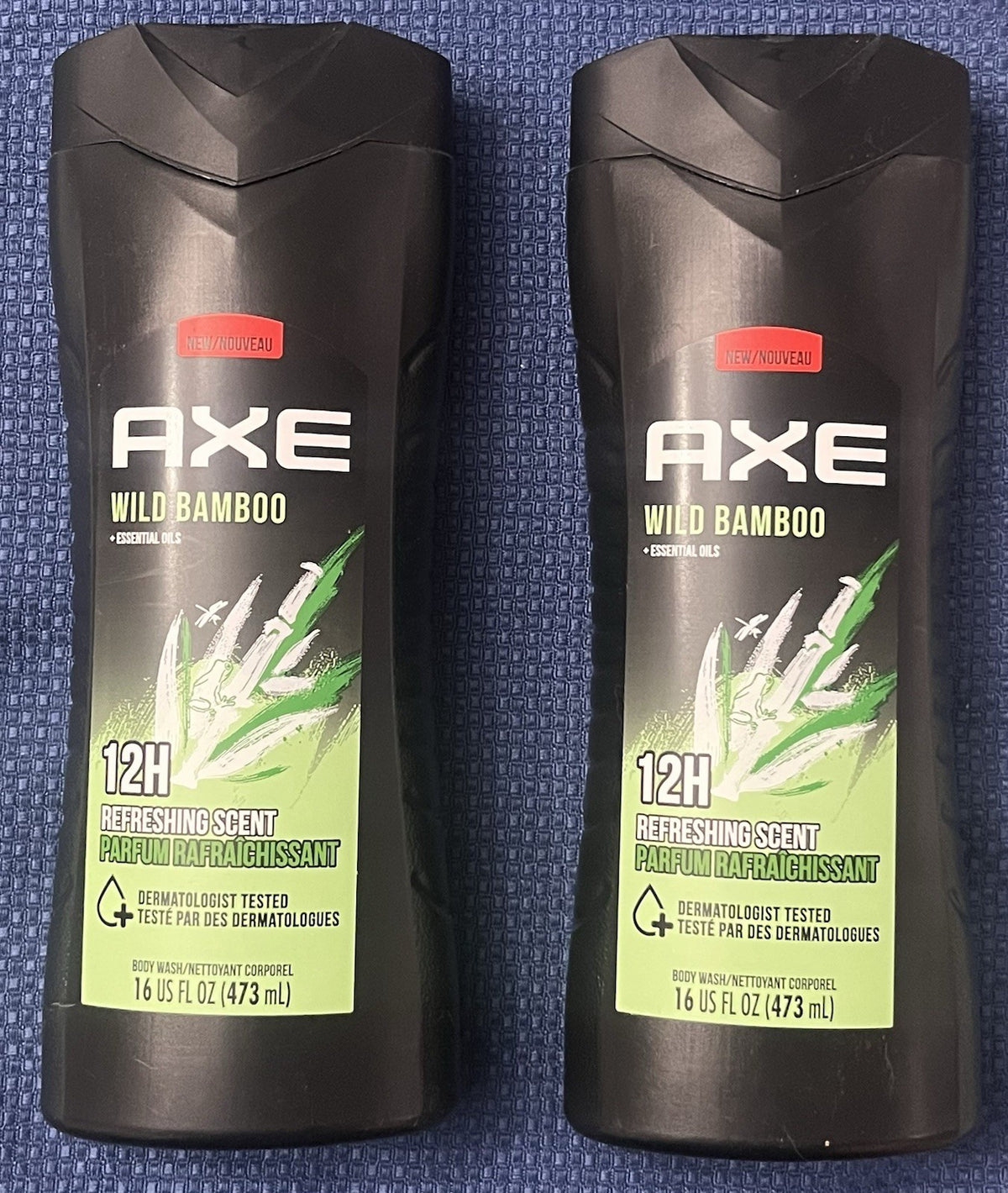 AXE Men's Body Wash 12H Refreshing Wild Bamboo - 16 oz Pack of 2