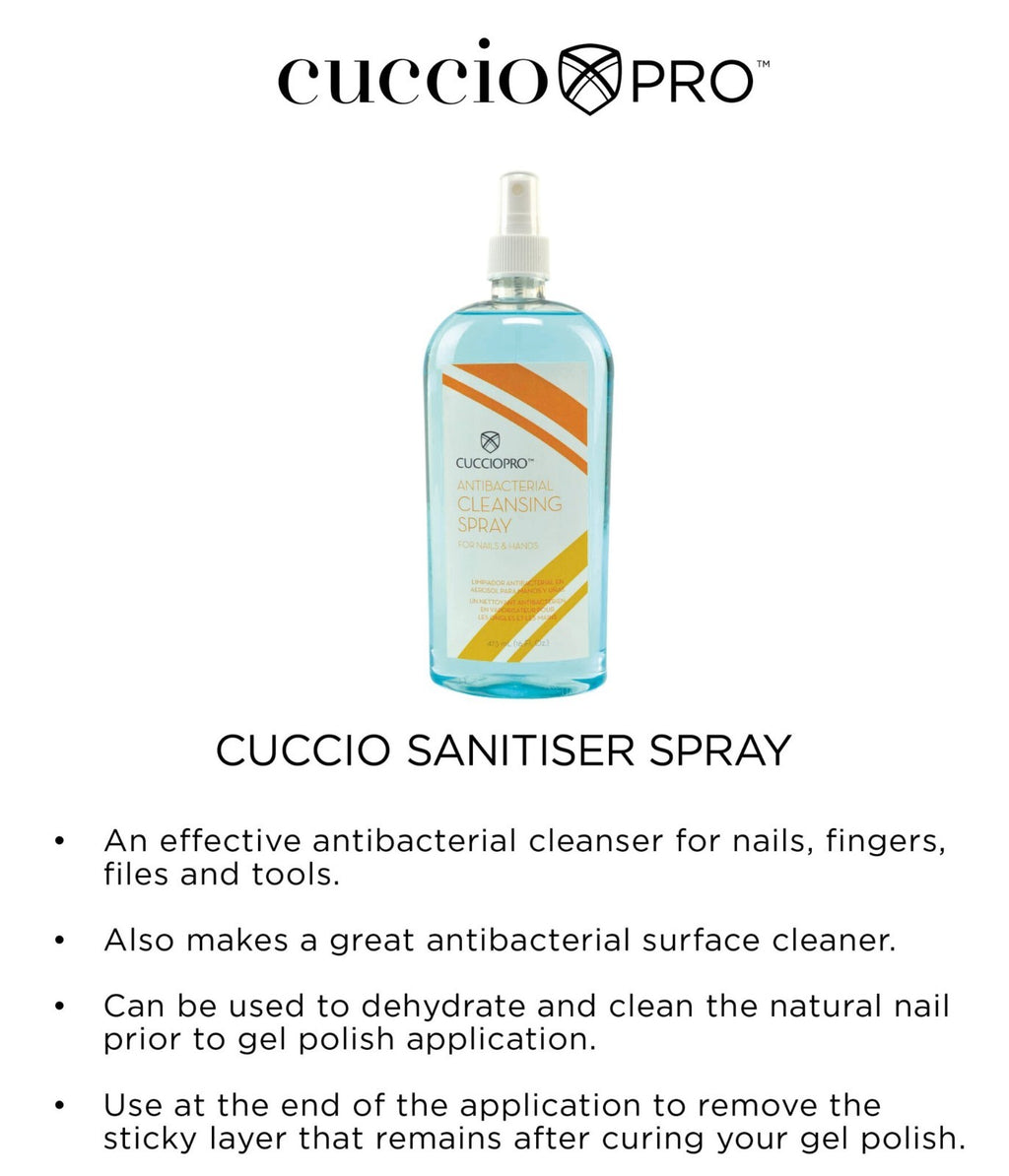 Antibacterial Hand and Nail Cleansing Spray 16oz - Nail & Hand Sanitizer