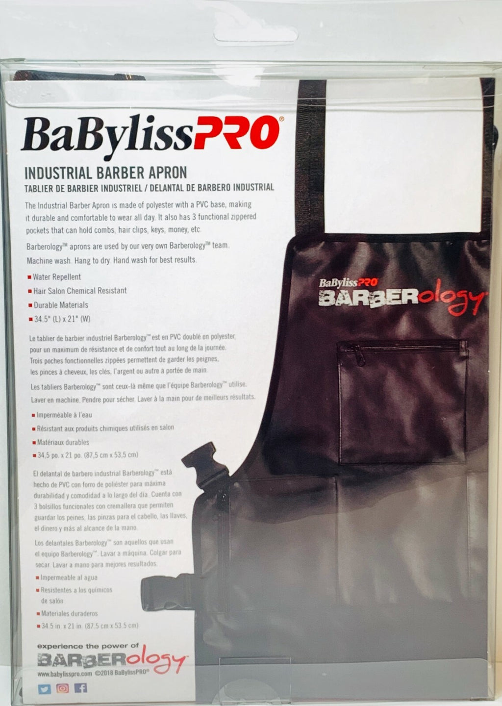 Industrial Barber Apron Water-Resistant Protective Workwear for Salons