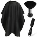 Hair Cutting Cape with Neck Duster Brush - Professional Barber & Salon Accessory