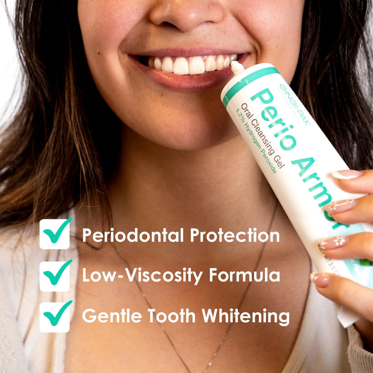 Gum Disease Treatment Oral Cleansing Gel with Trays - 1.7% Hydrogen Peroxide