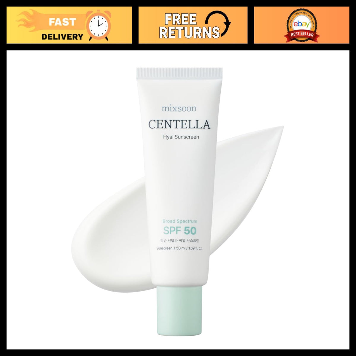 SPF 50 Sunscreen with Matte Finish - Lightweight Hydrating UV Protection
