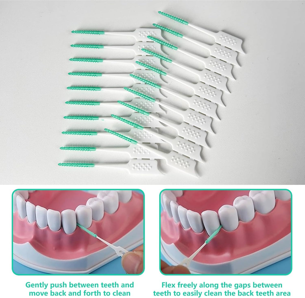 Disposable Interdental Brush Set - 160pcs for Deep Tooth Cleaning, Oral Hygiene