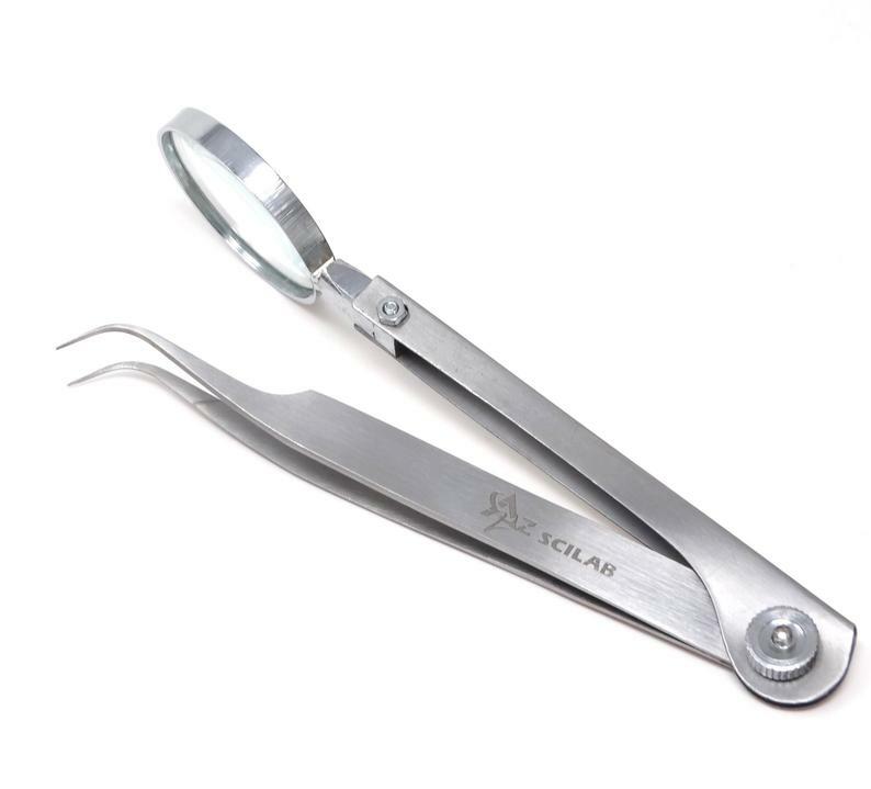 Facial Ingrown Hair & Splinter Removal Tweezers with Magnifying Glass - Multiple Styles