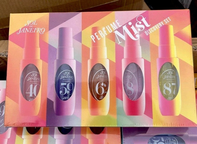 Sol de Janeiro 5-Piece Body Mist Discovery Set - Cheirosa Scents, Travel Ready