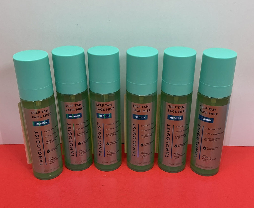 Self-Tanning Facial Mist with Brightening & Hydrating - Gradual Glow 3.38oz (6 Pack)