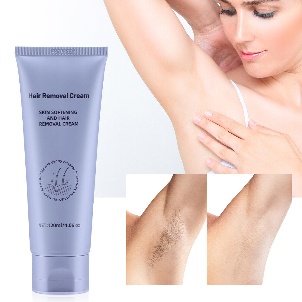 Painless Permanent Hair Removal Cream for Sensitive Skin - 120g