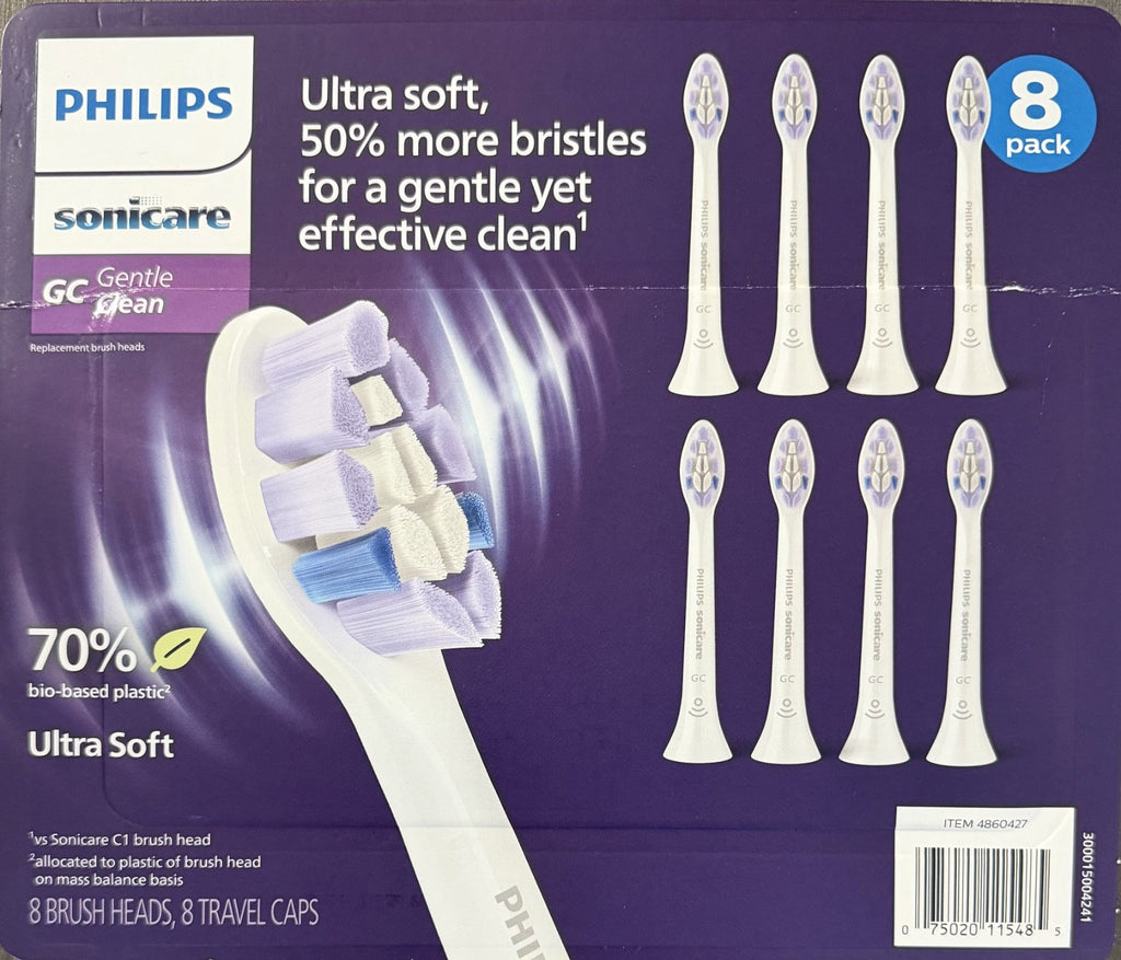 Philips Sonicare GC Gentle Clean Replacement Toothbrush Heads 8 Pack