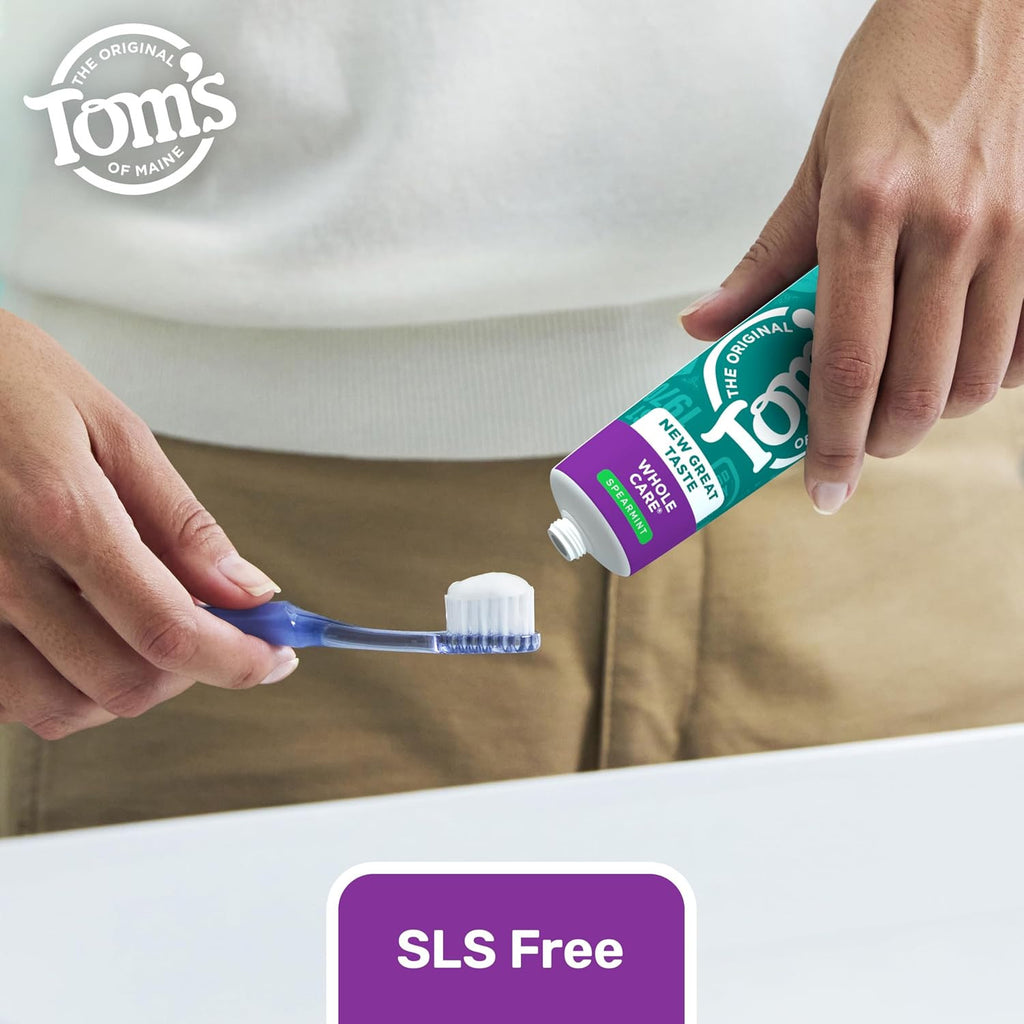 Whole Care Fluoride Toothpaste with Spearmint - 3 Pack 4 oz