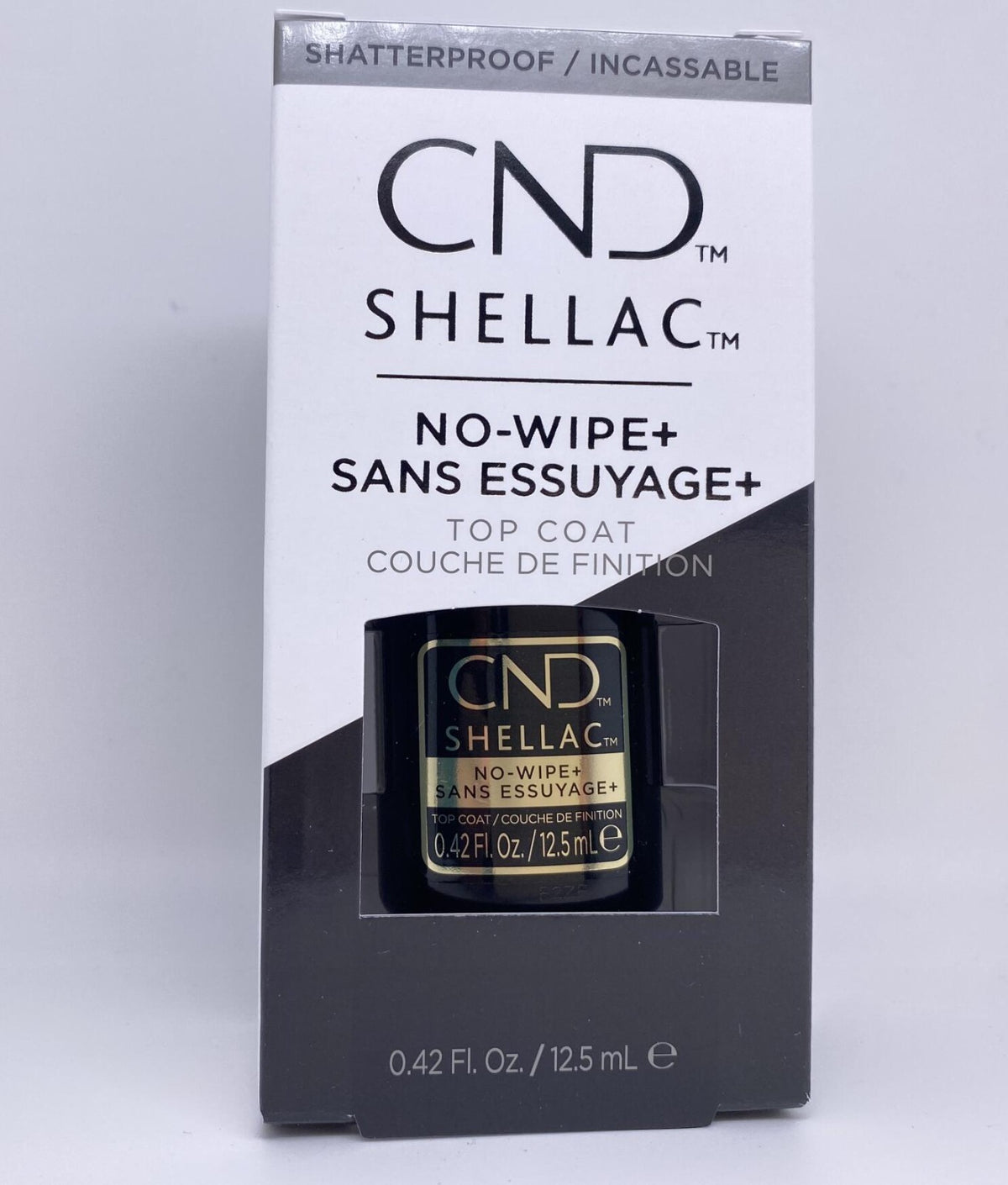 CND Shellac No-Wipe Top Coat - Large 0.42 oz UV Protective Finish