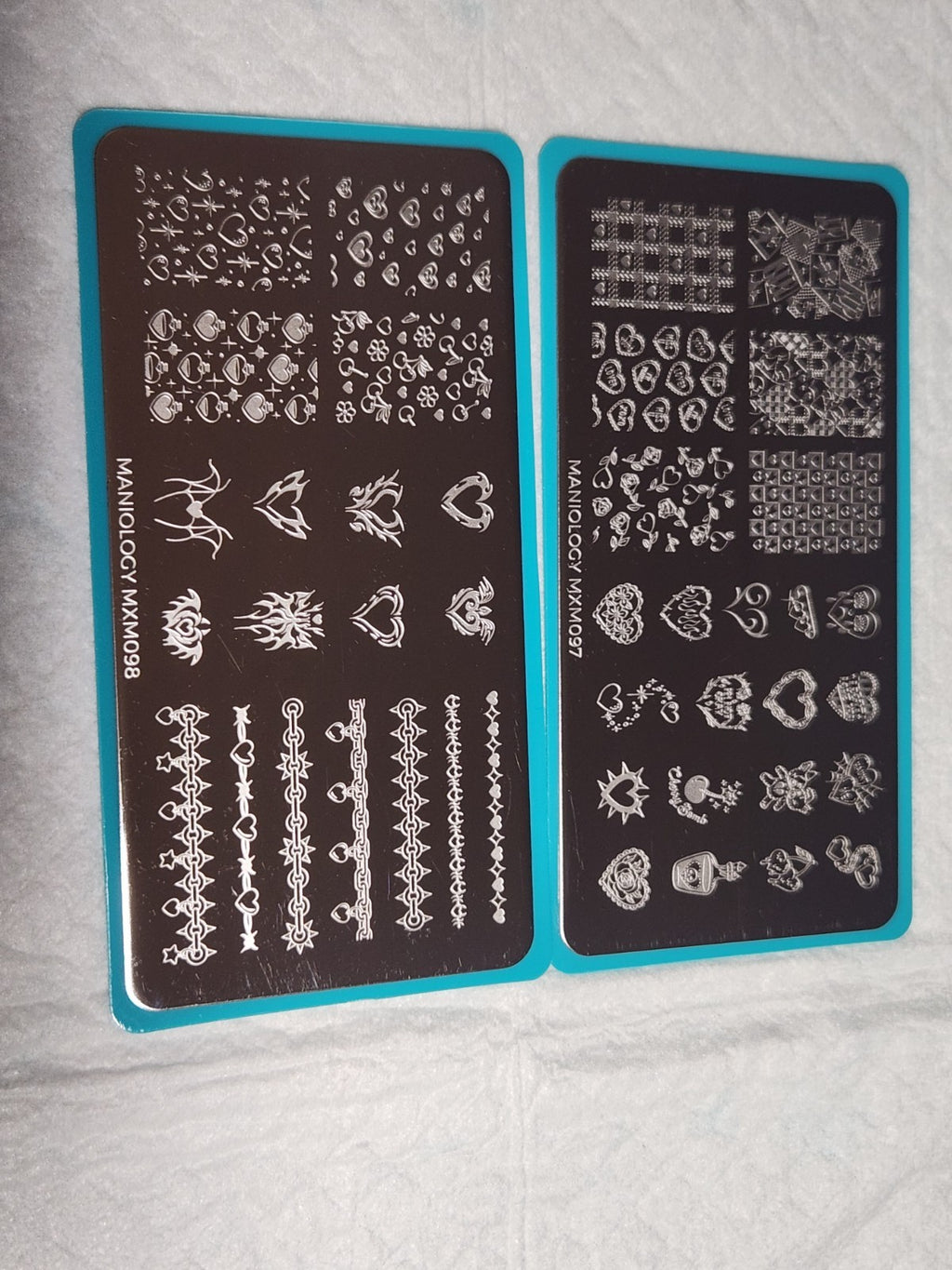 Nail Stamping Plate Set for Nail Art - Maniology Mani X Me MXM097 & MXM098
