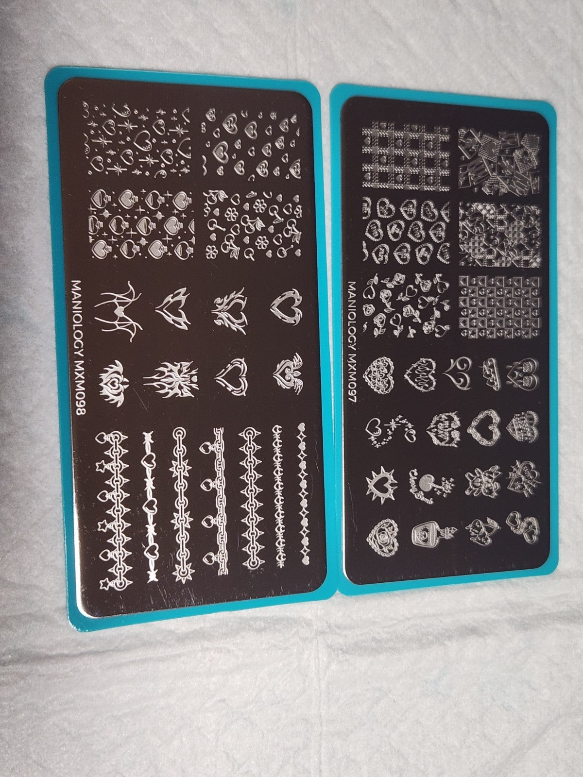 Nail Stamping Plate Set for Nail Art - Maniology Mani X Me MXM097 & MXM098