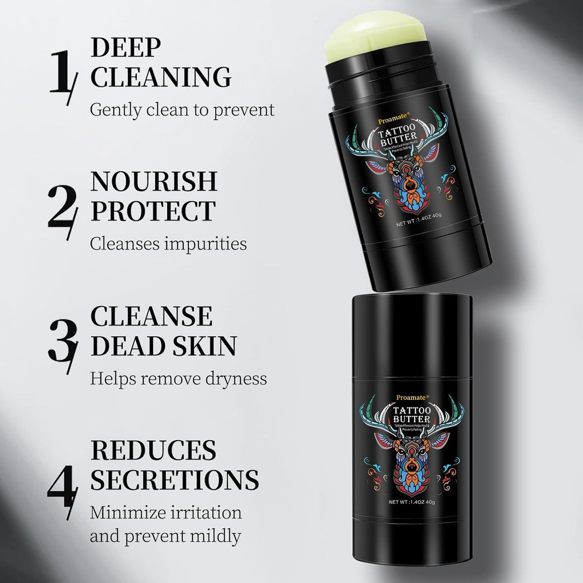 Tattoo Aftercare Butter Balm for New & Old Tattoos – Natural Organic Moisturizer