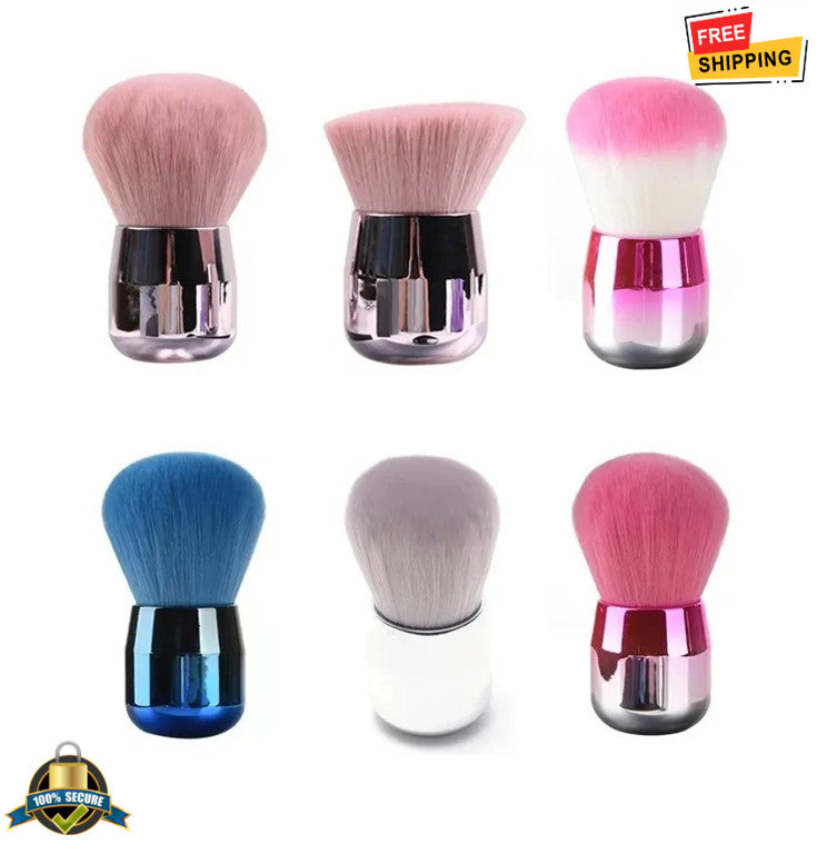 Nail Art Mushroom Brush Dust Cleaner - Manicure Tool for Gel, Acrylics & Natural Nails