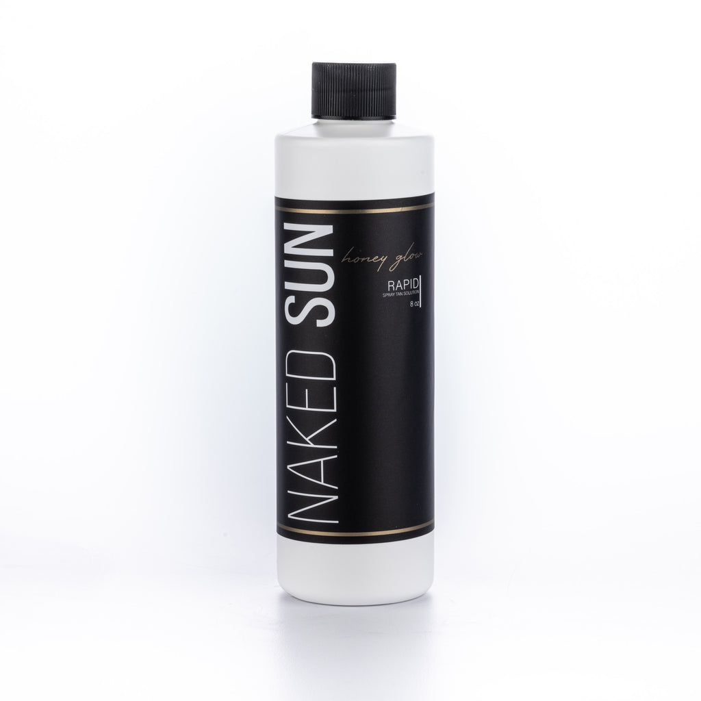Naked Sun Honey Glow Rapid Tanning Solution - 8oz Self Tanner with Aloe & Vitamins