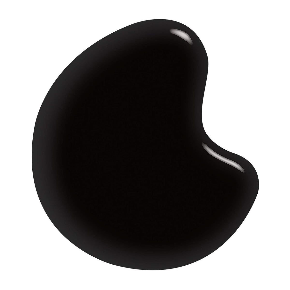 Quick Dry Black Nail Polish - 3-in-1 Glossy Top Coat & Base Color