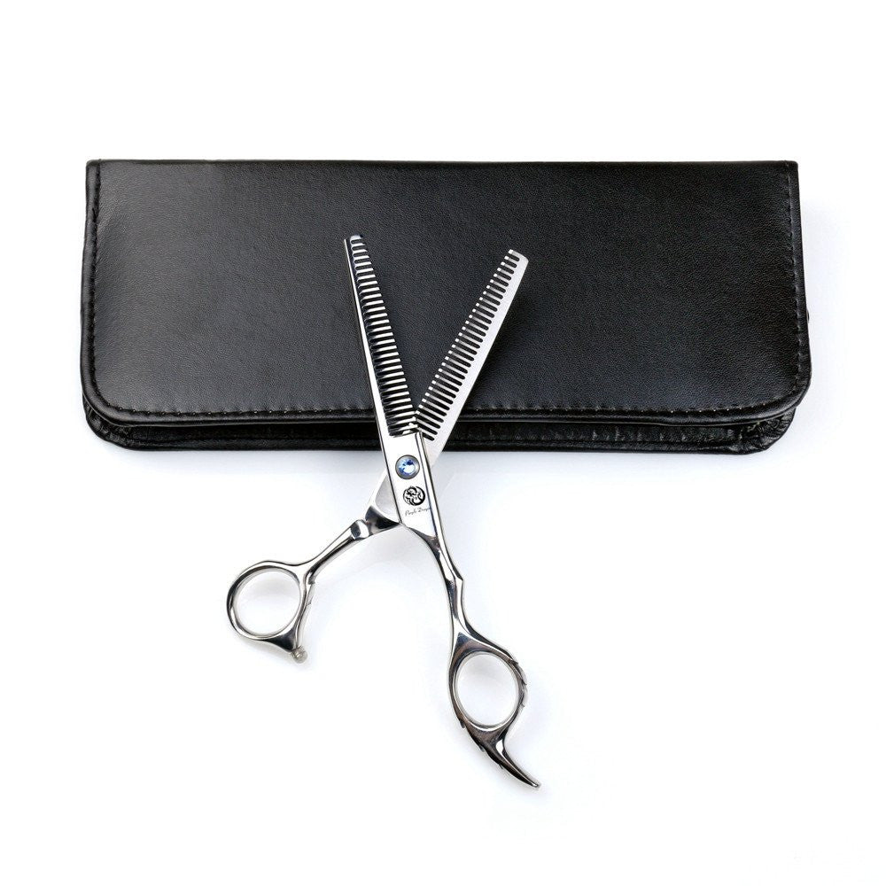 Professional 6-Inch Double Teeth Hair Cutting Shears - Stainless Steel