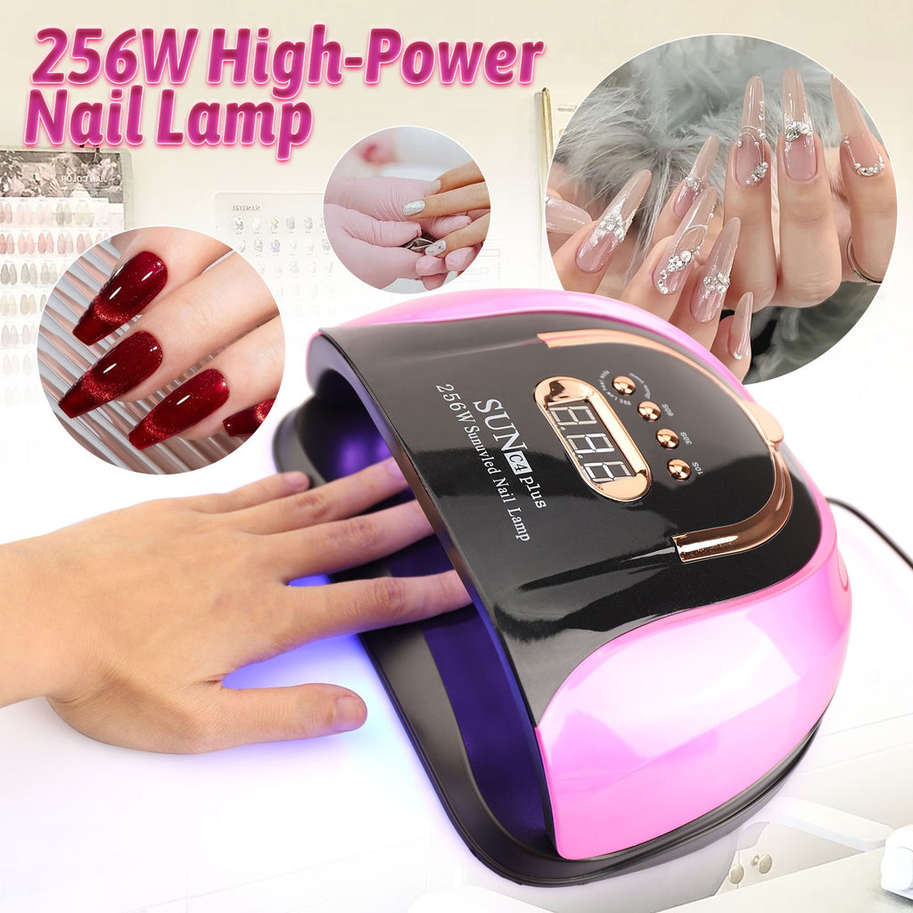 256W LED Nail Dryer UV Lamp Gel Polish Curing Machine for Manicure