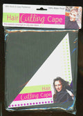 Waterproof Hair Cutting Cape - Large Black Salon Style, Easy Fast On Off