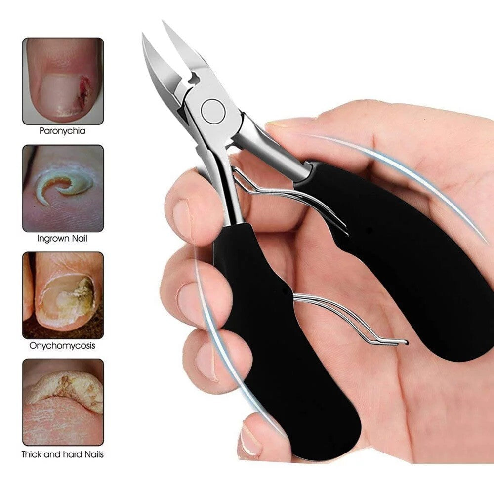 Heavy Duty Toenail Clippers for Thick and Ingrown Nails - Seniors Pedicure Tool