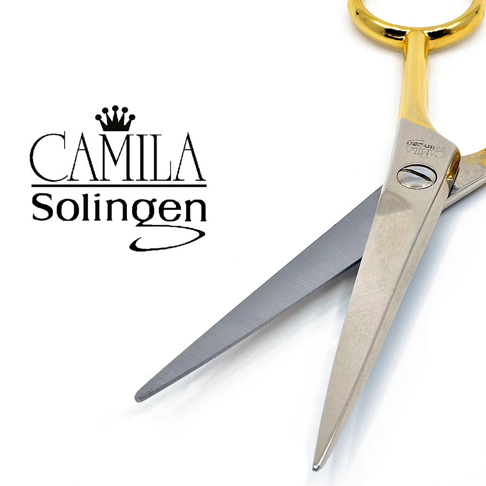 4.5-Inch Gold Plated Professional Hair Scissors for Barbers and Stylists