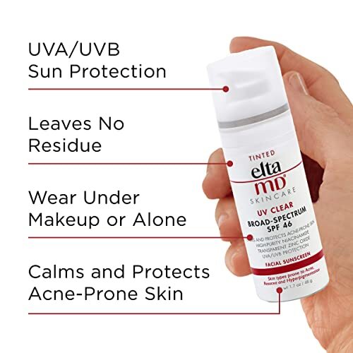 EltaMD UV Clear Tinted Sunscreen SPF 46 - Oil-Free Face Sunscreen for Sensitive Skin