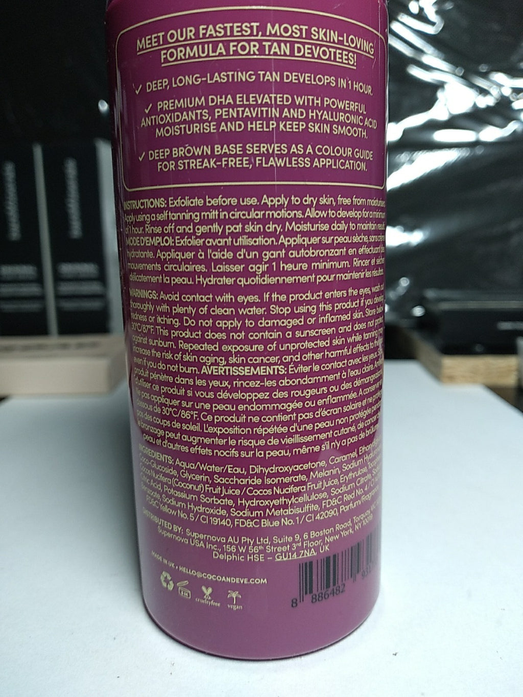 Dark Self Tanner Mousse - Antioxidant Express Tanning Lotion 5.07 fl oz