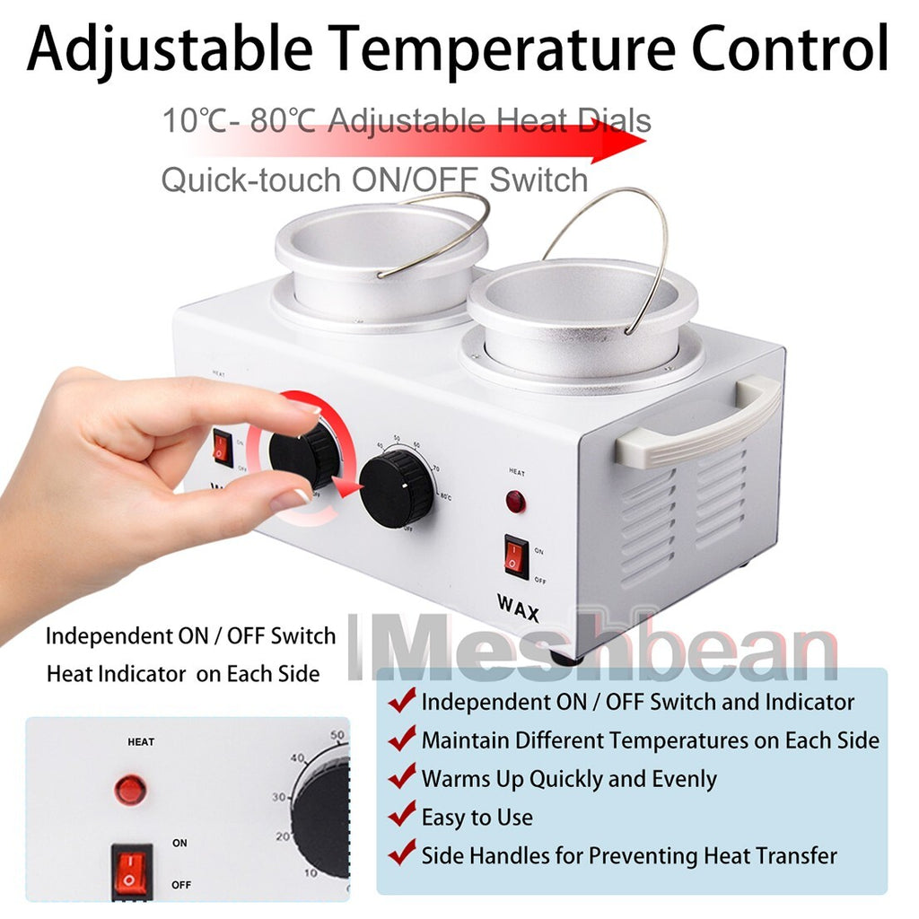 Double Pot Wax Warmer Heater for Professional Salon & Home Use