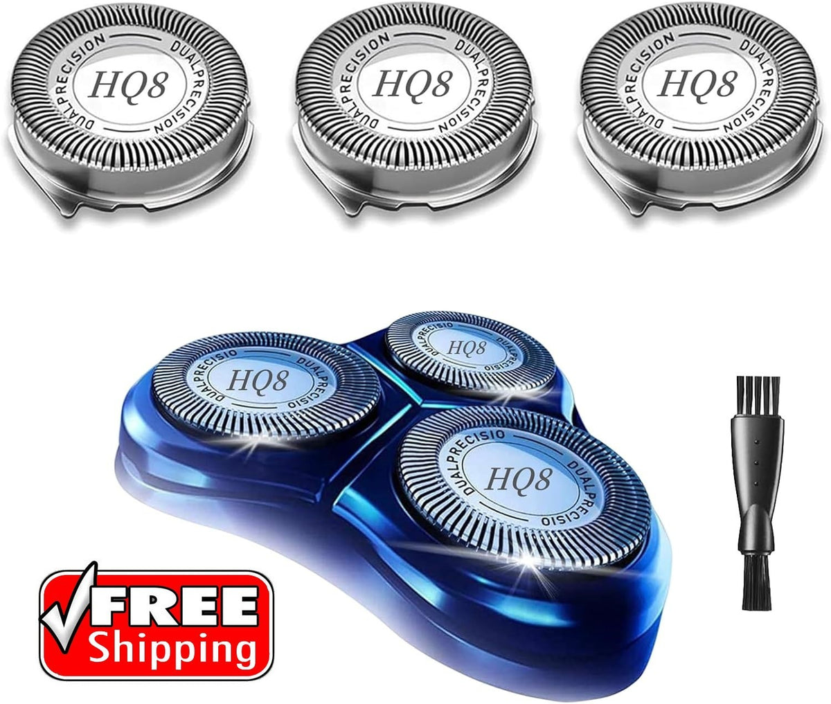 Replacement Heads for Philips Norelco Aquatec Shavers - HQ8 Series, 3 Pack