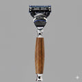 Wood Handle Safety Razor for Gillette Fusion 5 Blades - Men’s Gift