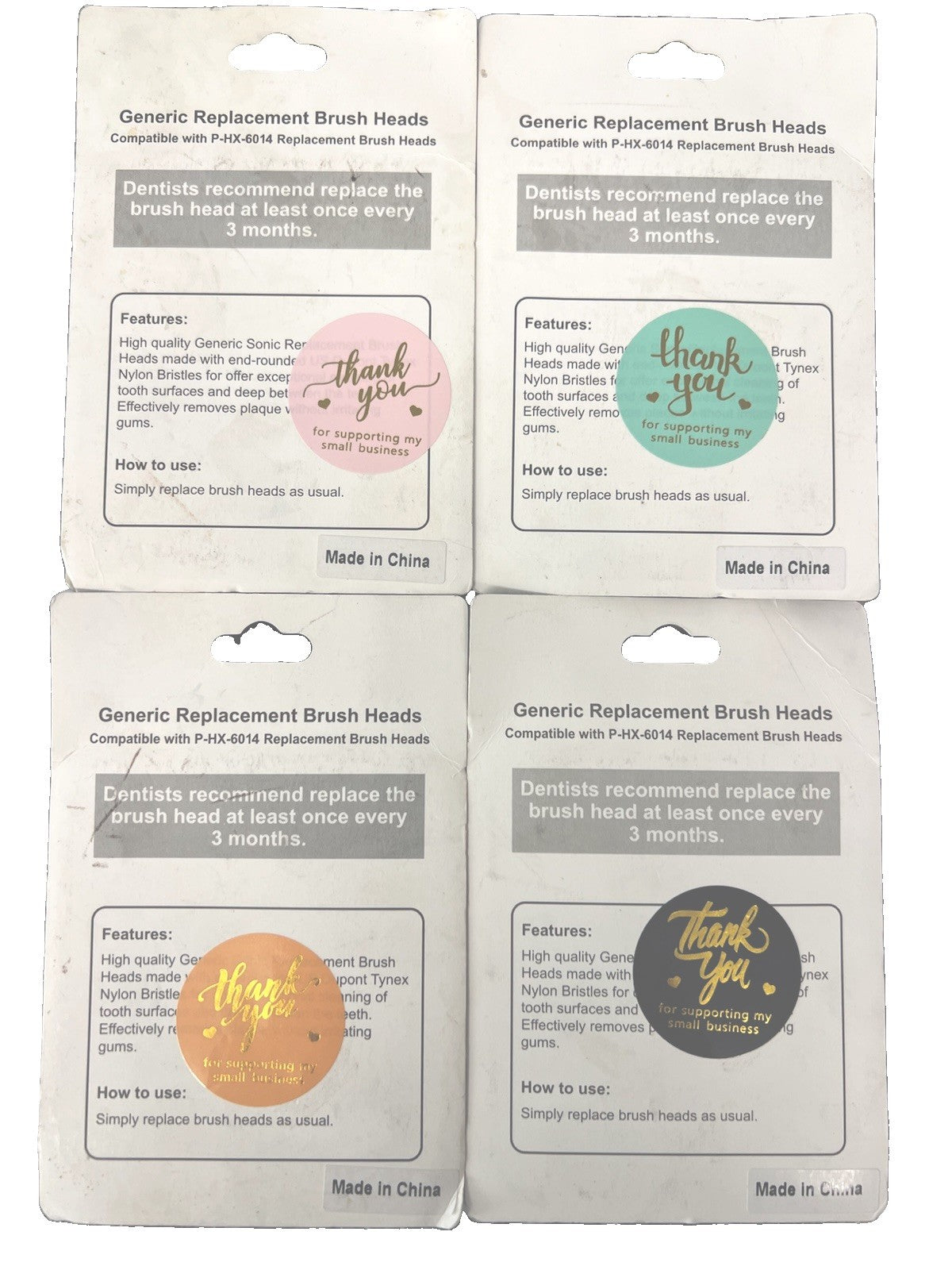 Sonic Toothbrush Replacement Heads - 8 Pack Compatible with P-HX-6014