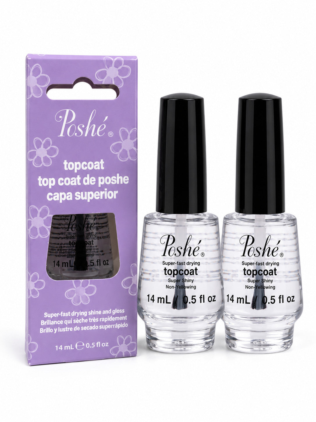 Fast Drying Nail Top Coat - Shine & Gloss Protective Nail Polish