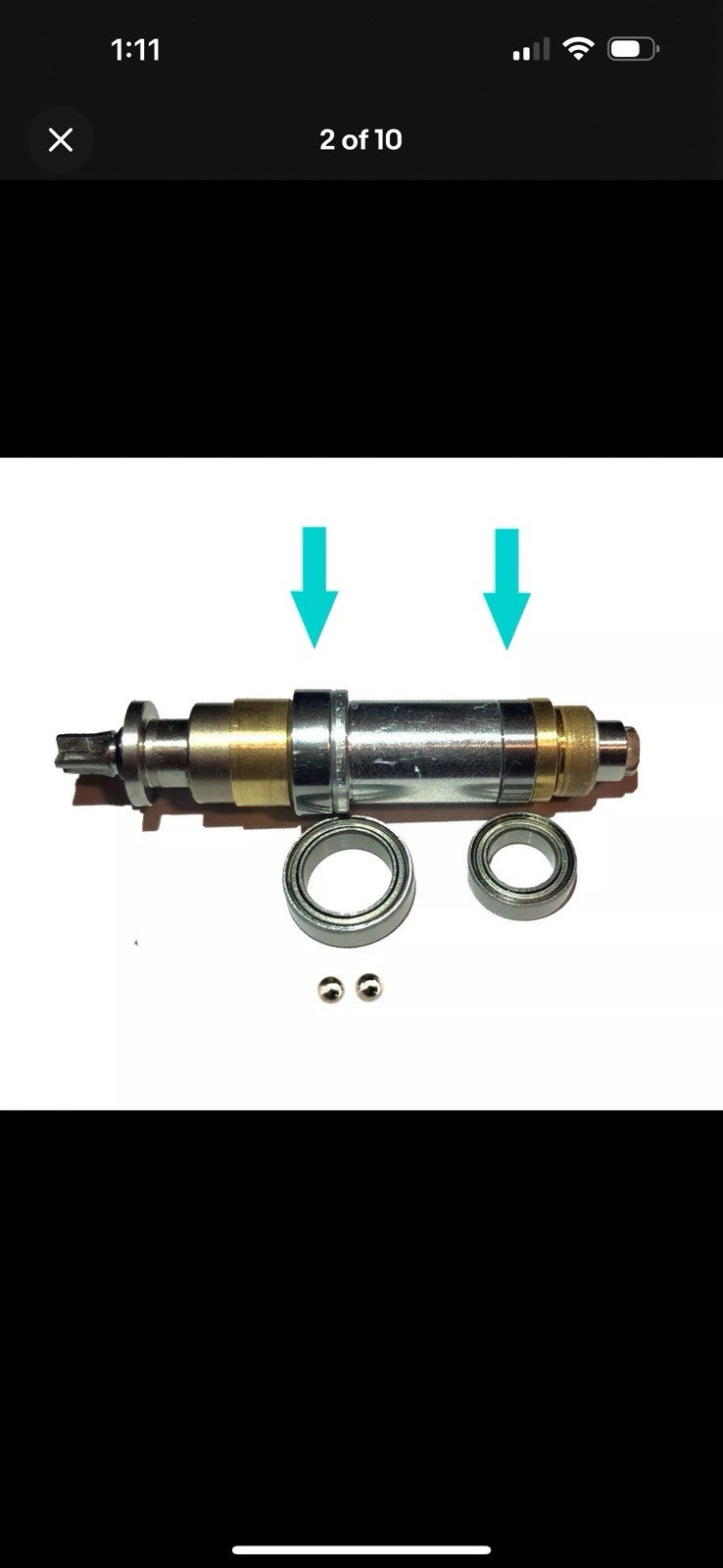Kupa ManiPro Drill Handpiece Bearings & Camballs Replacement Set
