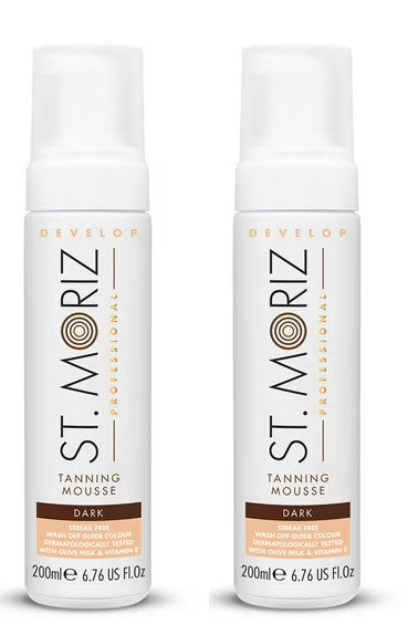 Self Tanning Mousse Set - Dark Foam for Natural Tan 2 Pack 6.76oz Each