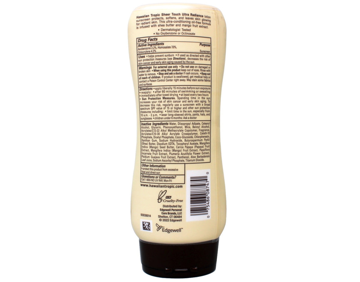 SPF 30 Sunscreen Lotion with Sheer Touch, Hydrating & Oil-Free - 8 oz, 2 Pack