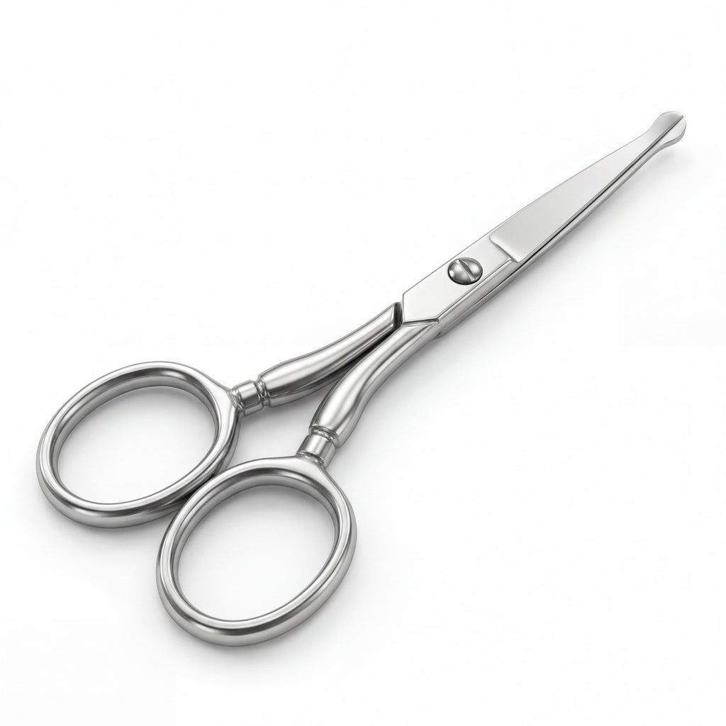 Eyebrow Nose & Ear Hair Trimming Scissors 3.5" Rounded Tip Stainless Steel
