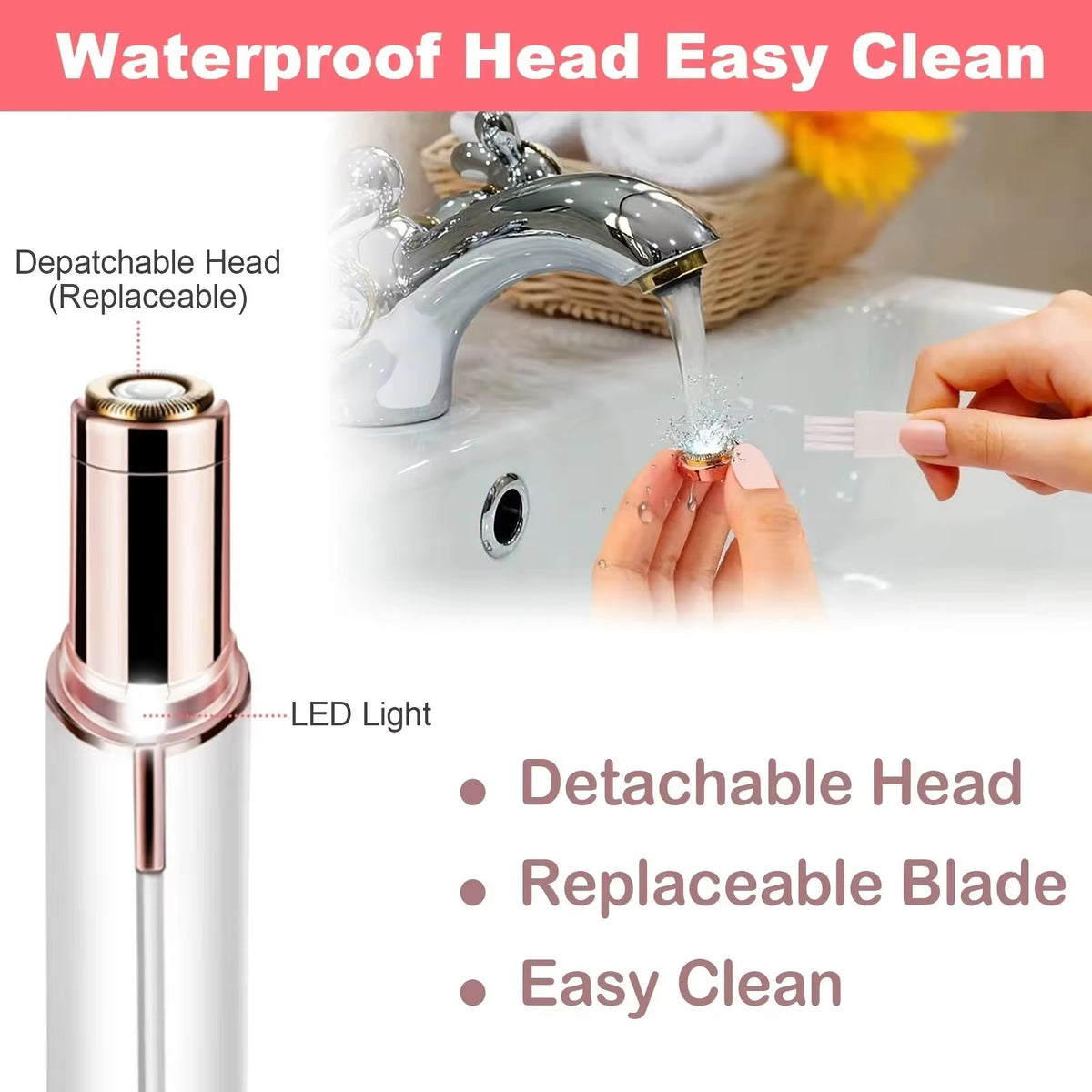 Facial Hair Remover Painless Epilator for Women - Trimmer & Shaver