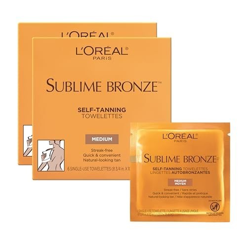 Self Tanning Wipes - 6 Count Streak-Free Sunless Tan for All Skin Tones